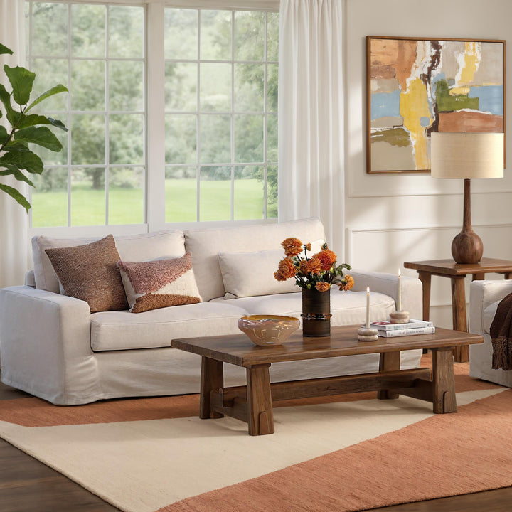 Sylren Slipcovered Sofa, reference configuration lifestyle view