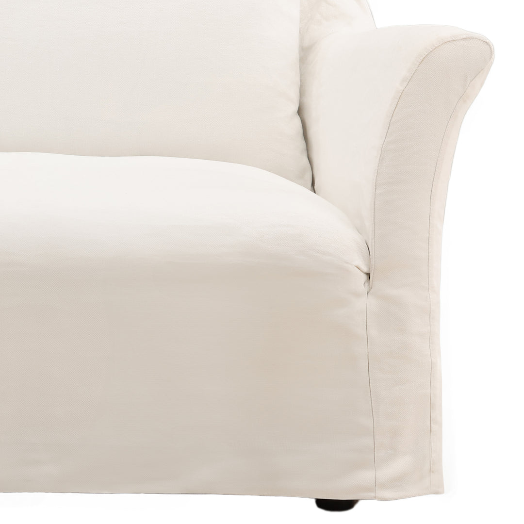 Kerren Slipcovered Sofa, reference configuration detail 3 view