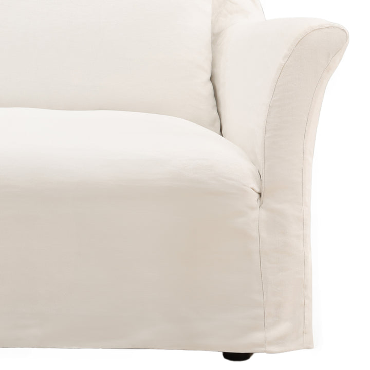 Kerren Slipcovered Sofa, reference configuration detail 3 view