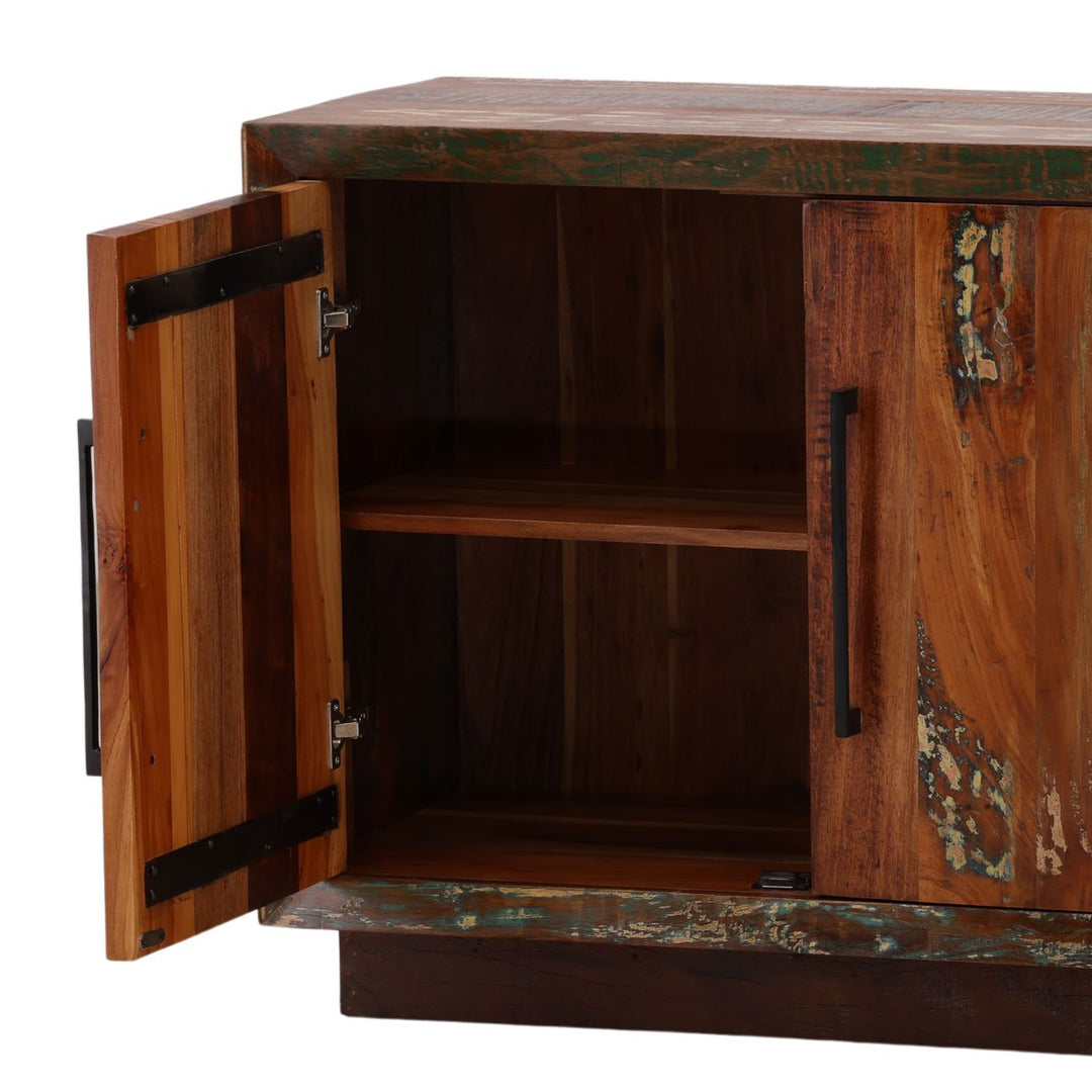 Nell Reclaimed Mango Wood Sideboard, detail 1 view