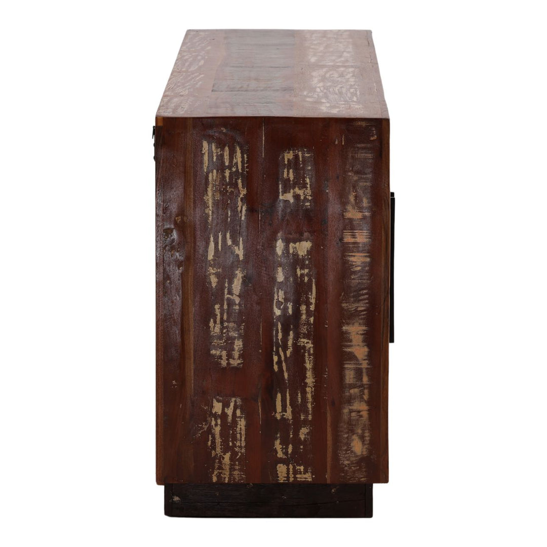 Nell Reclaimed Mango Wood Sideboard, profile view