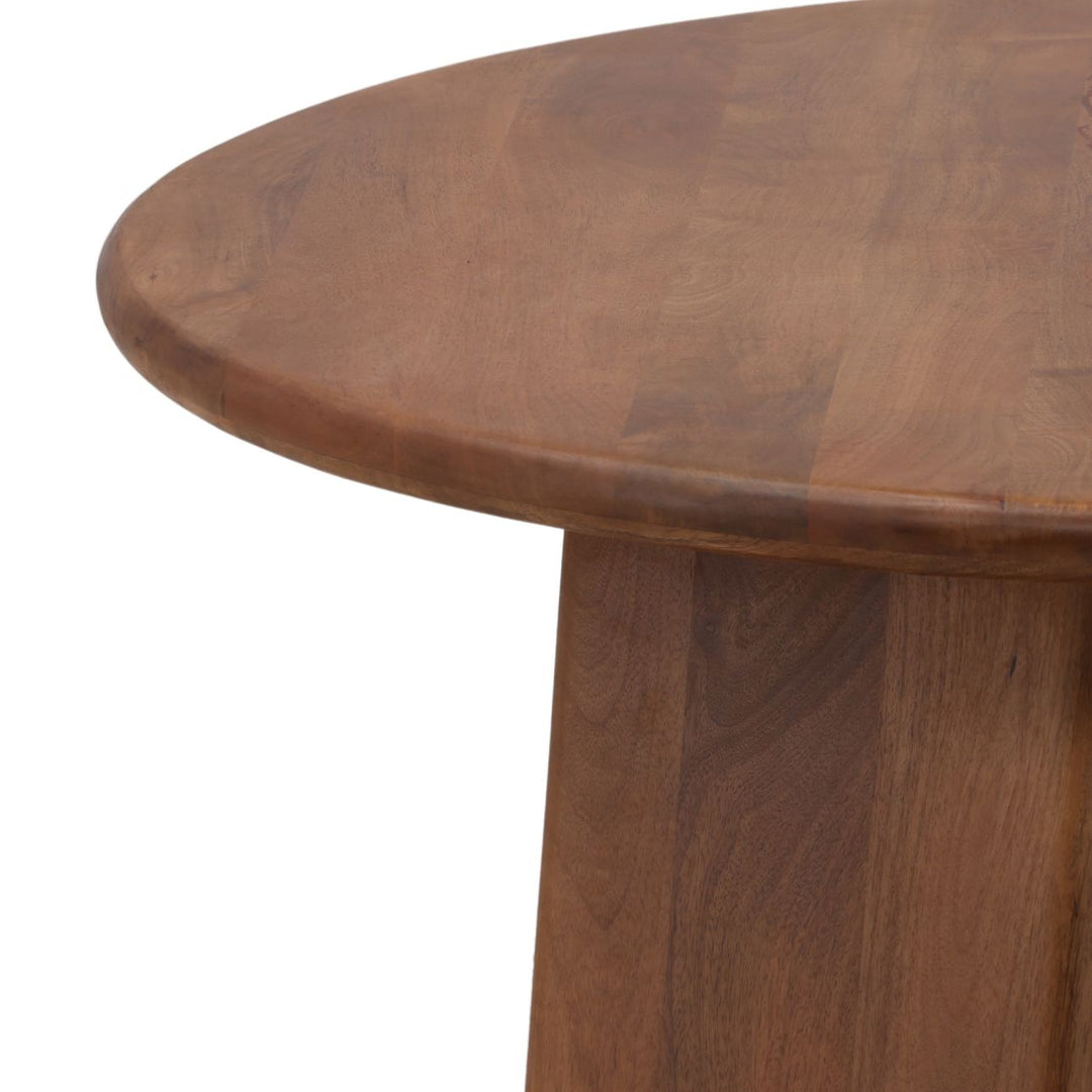Wynn Brown Wood Coffee Table, detail 1 view