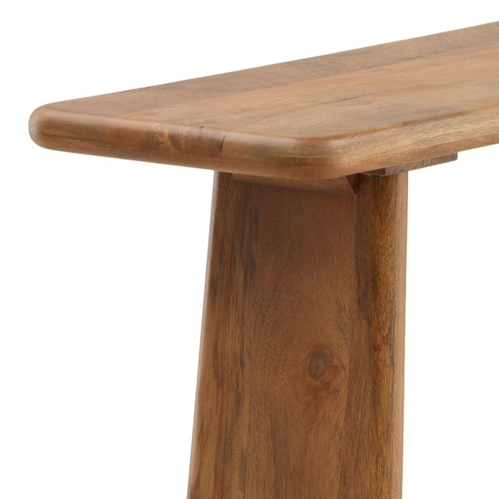 Windsor Mango Wood Console Table, detail 2 view