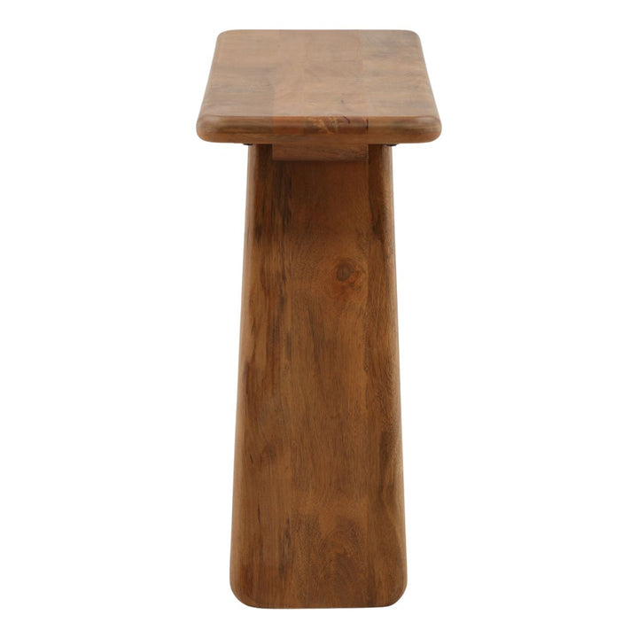 Windsor Mango Wood Console Table, profile view