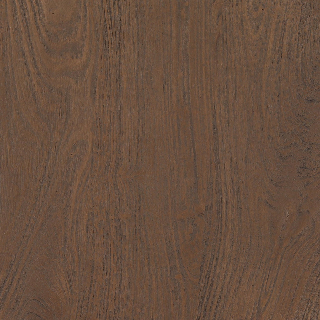 Nessa Brown Wood Side Table, detail 1 view
