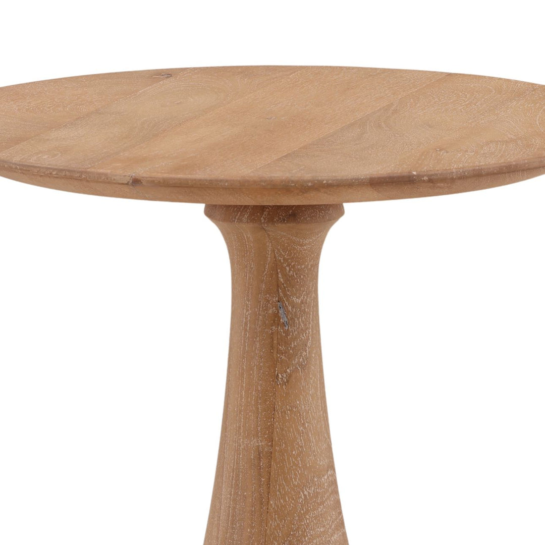 Sera Mango Wood Side Table, detail 2 view
