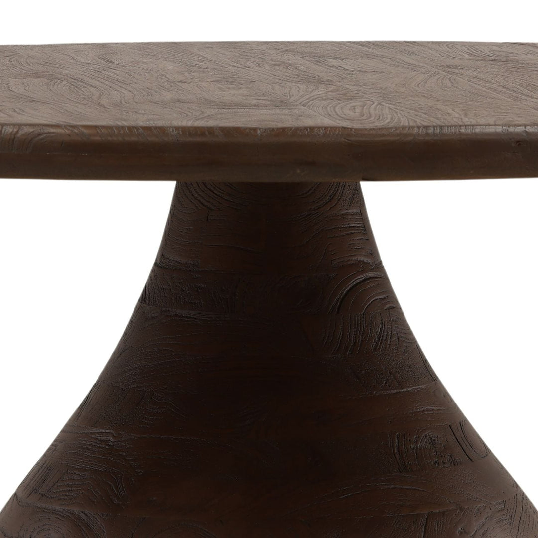 Nolan Mango Wood Dining Table, Dark Brown, detail 2 view