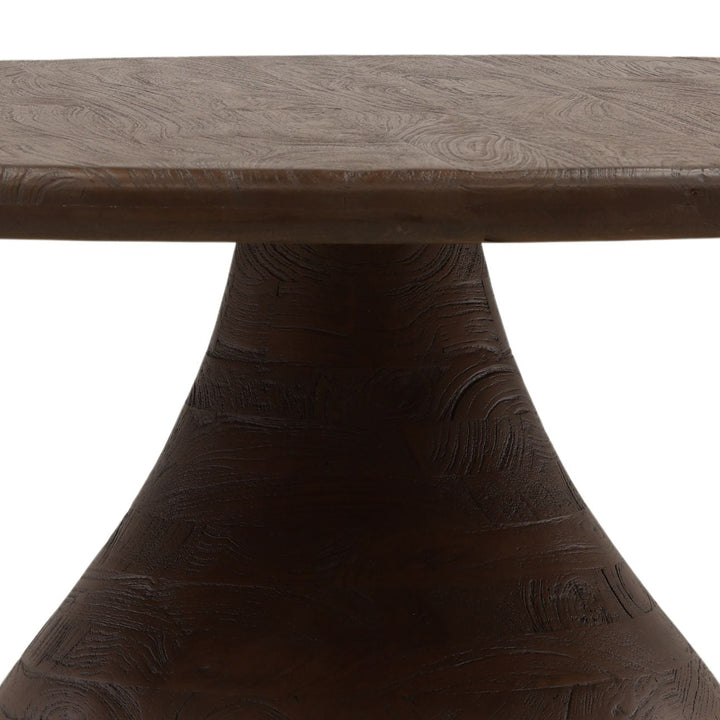 Nolan Mango Wood Dining Table, Dark Brown, detail 2 view