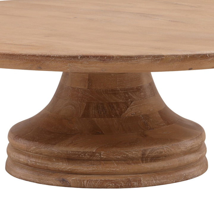 Sera Mango Wood Coffee Table, detail 2 view