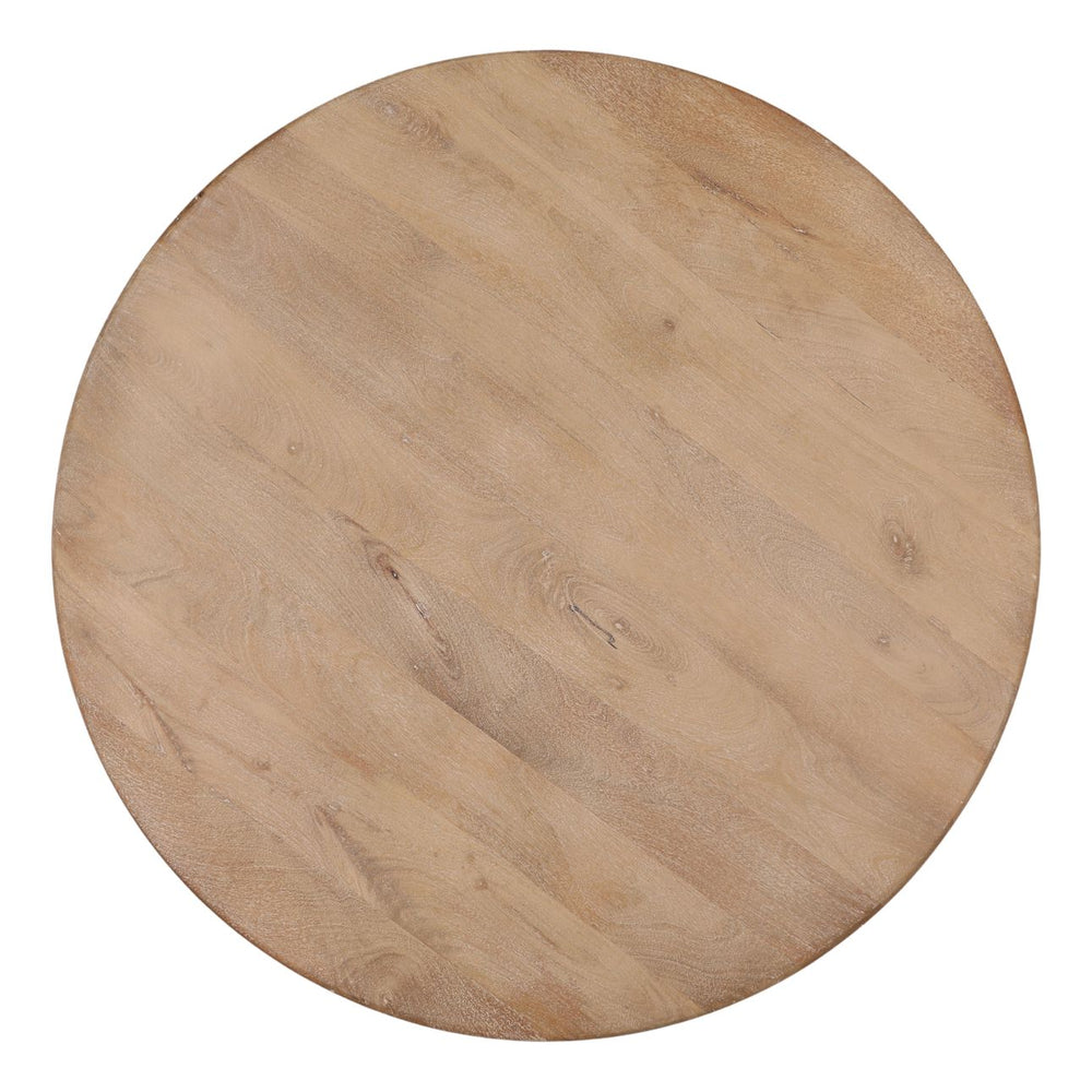 Sera Mango Wood Coffee Table, overhead view