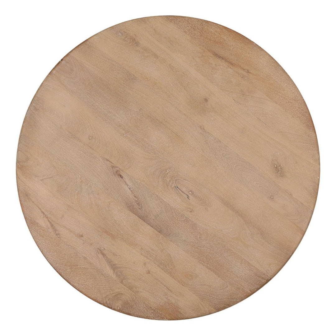 Sera Mango Wood Coffee Table, overhead view