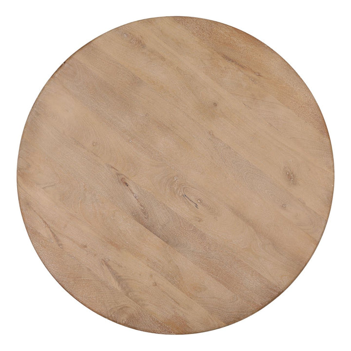 Sera Mango Wood Coffee Table, overhead view