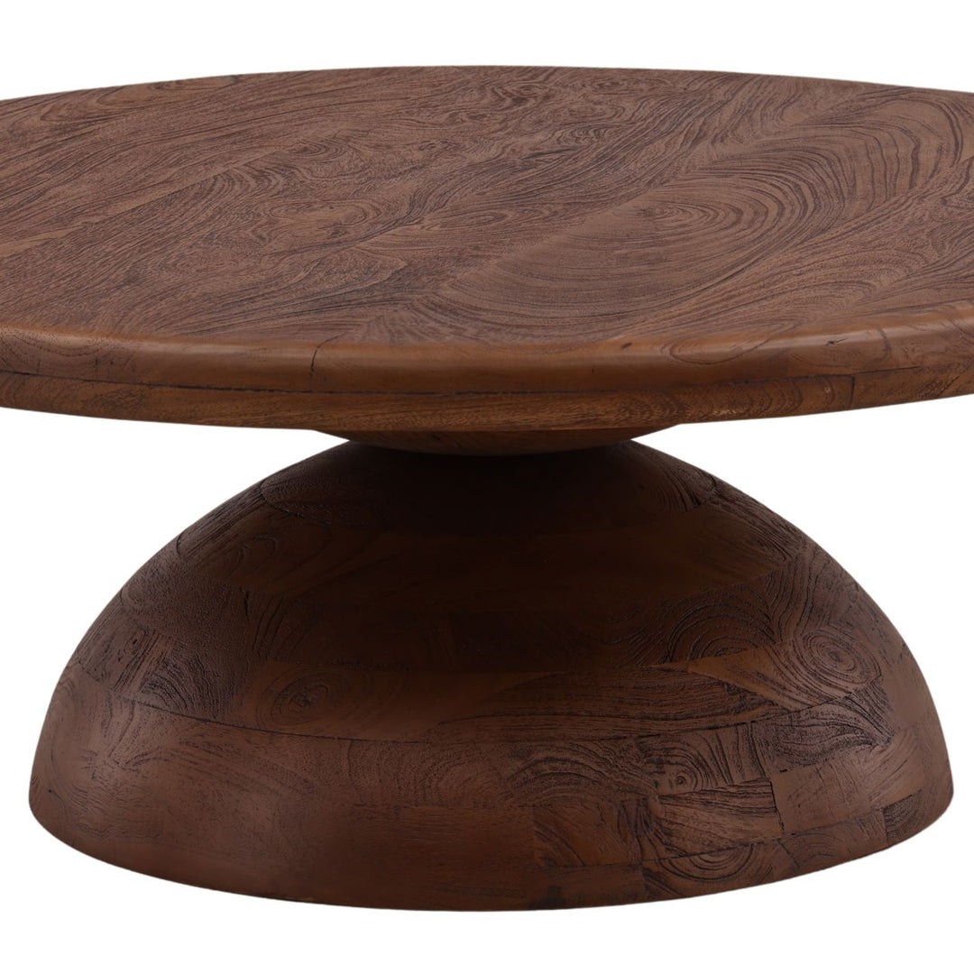 Amber Mango Wood Coffee Table, detail 2 view