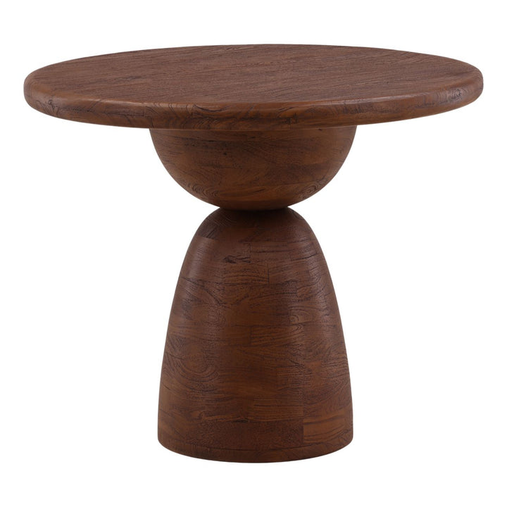 Amberelle Brown Mango Bistro Table, three-quarter studio view