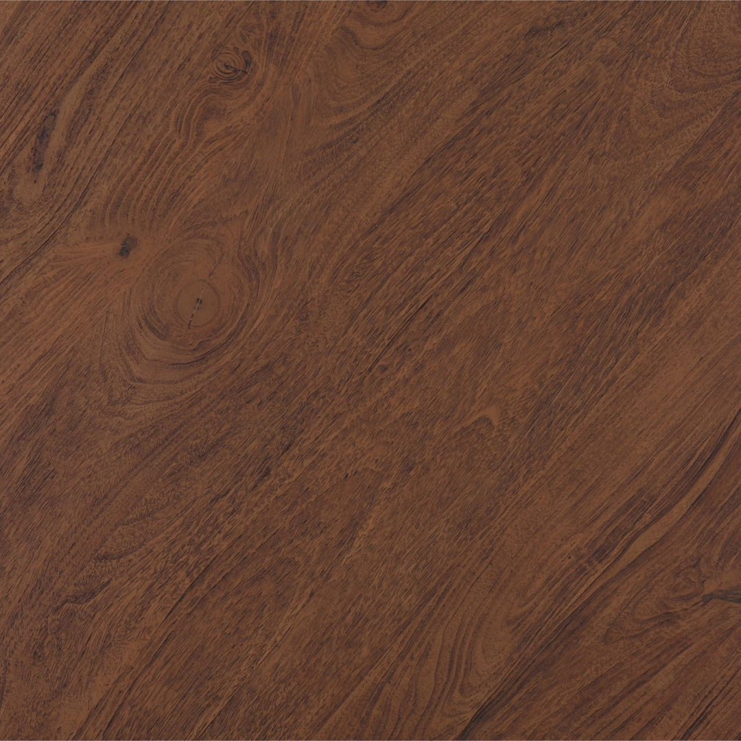 Amber Mango Wood Round Dining Table, 48-inch · Brown, detail 1 view