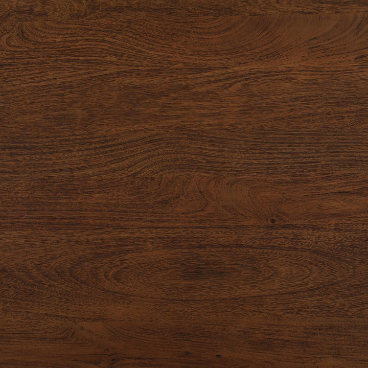Amber Mango Wood Rectangular Dining Table, Brown, detail 1 view