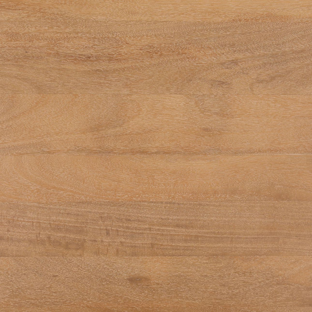 Amber Mango Wood Rectangular Dining Table, Light Natural, detail 1 view