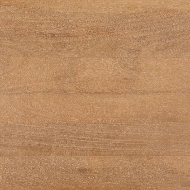 Amber Mango Wood Rectangular Dining Table, Light Natural, detail 1 view