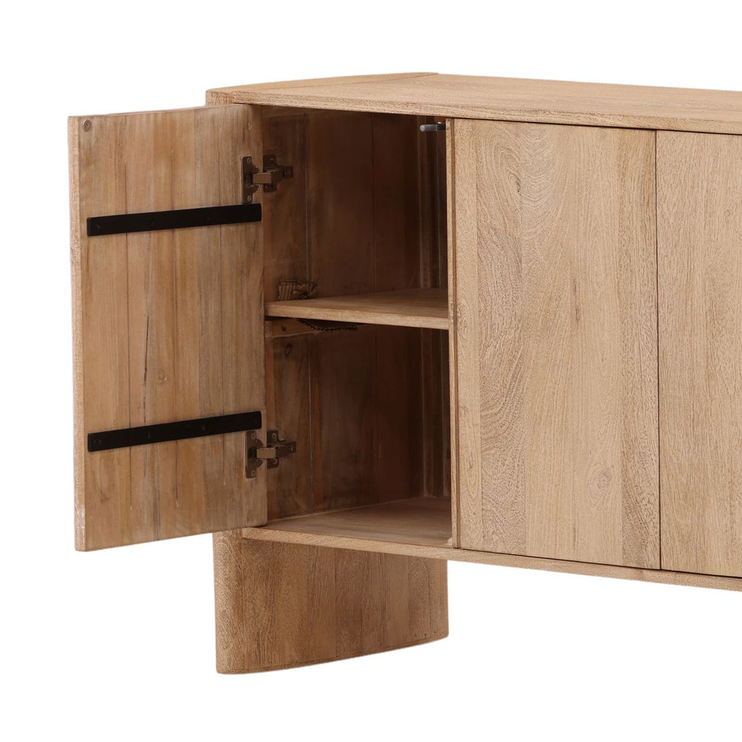 Lorne Mango Wood Sideboard, detail 2 view