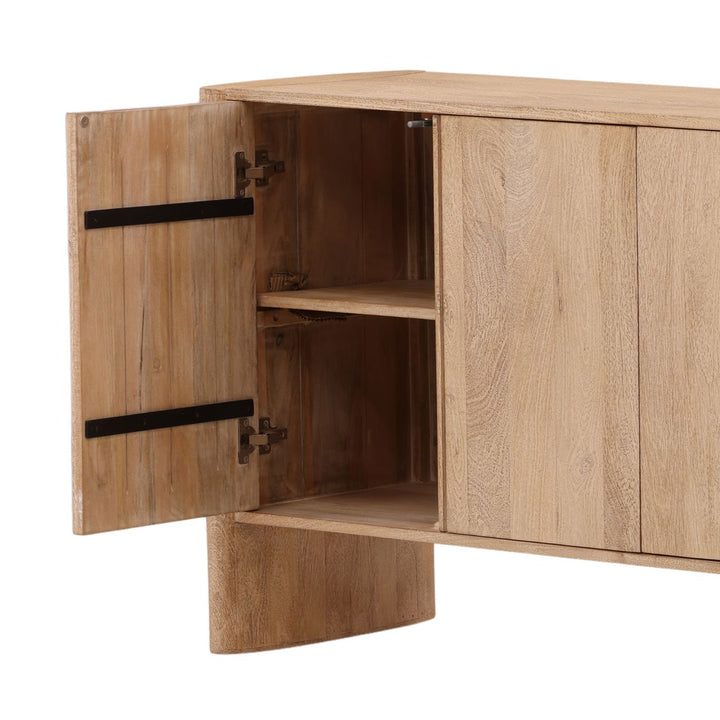Lorne Mango Wood Sideboard, detail 2 view