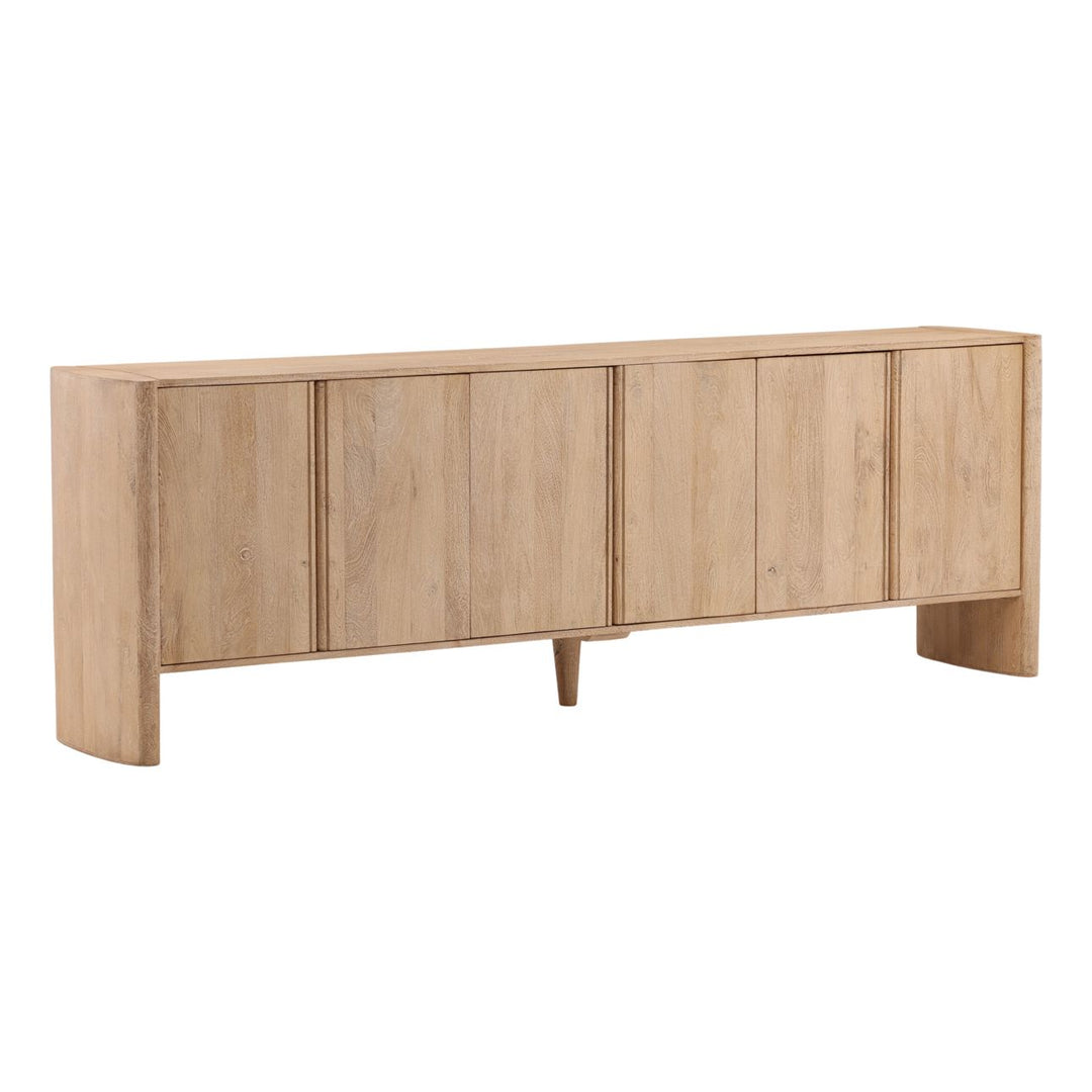 Lorne Mango Wood Sideboard, three-quarter studio view