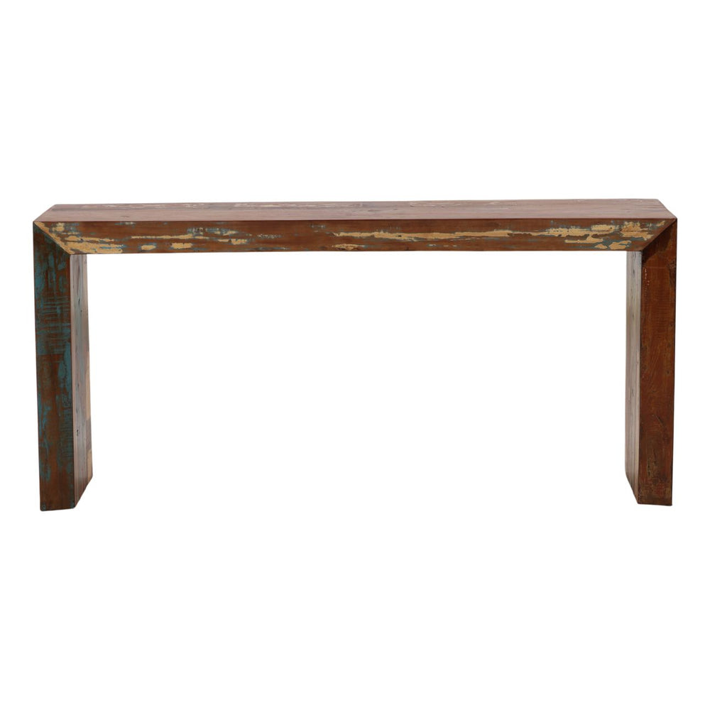 Sylas Reclaimed Mango Console Table, front view