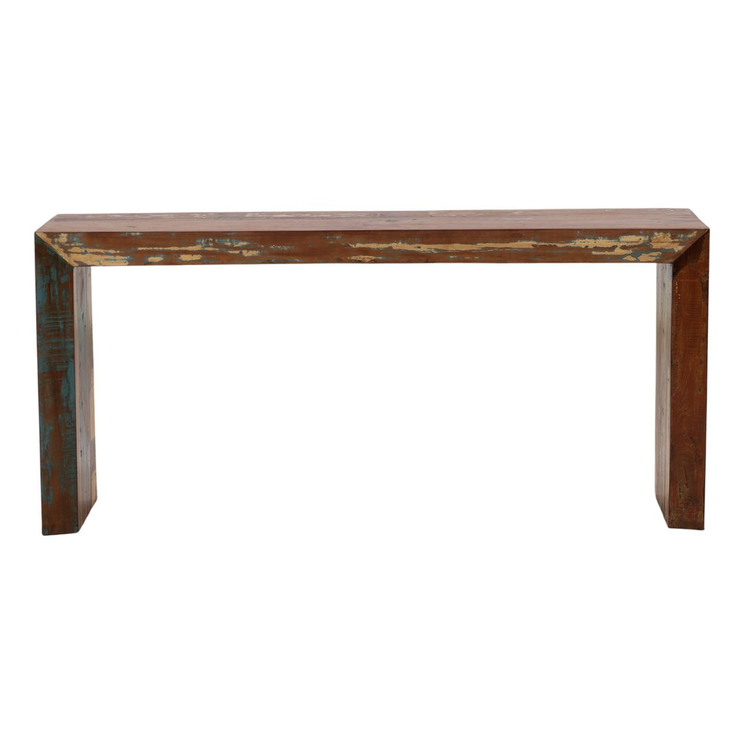 Sylas Reclaimed Mango Console Table, front view