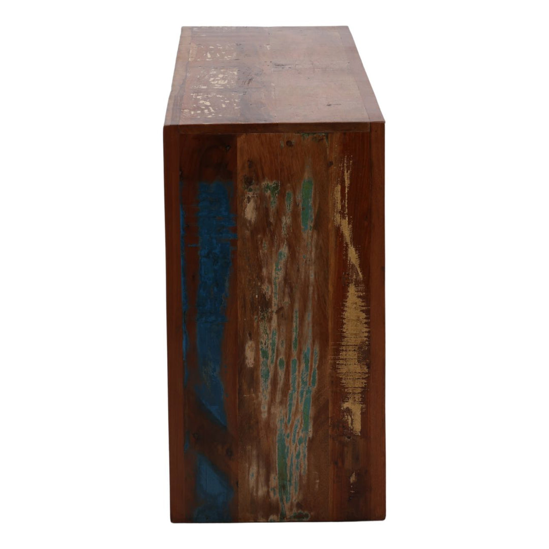 Sylas Reclaimed Mango Console Table, profile view