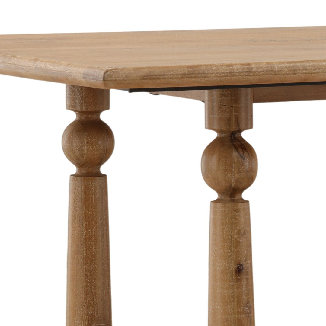 Nathan Mango Wood Dining Table, Light Natural, detail 2 view