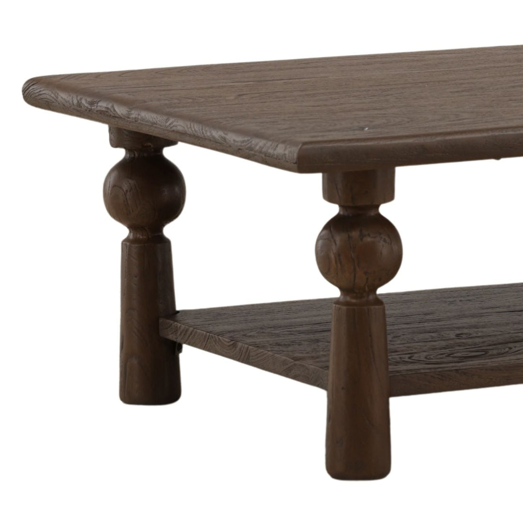 Nathan Mango Wood Coffee Table, Brown - 50" × 30", detail 2 view