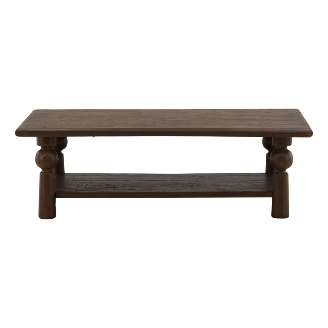 Nathan Mango Wood Coffee Table, Brown - 50" × 30", front view