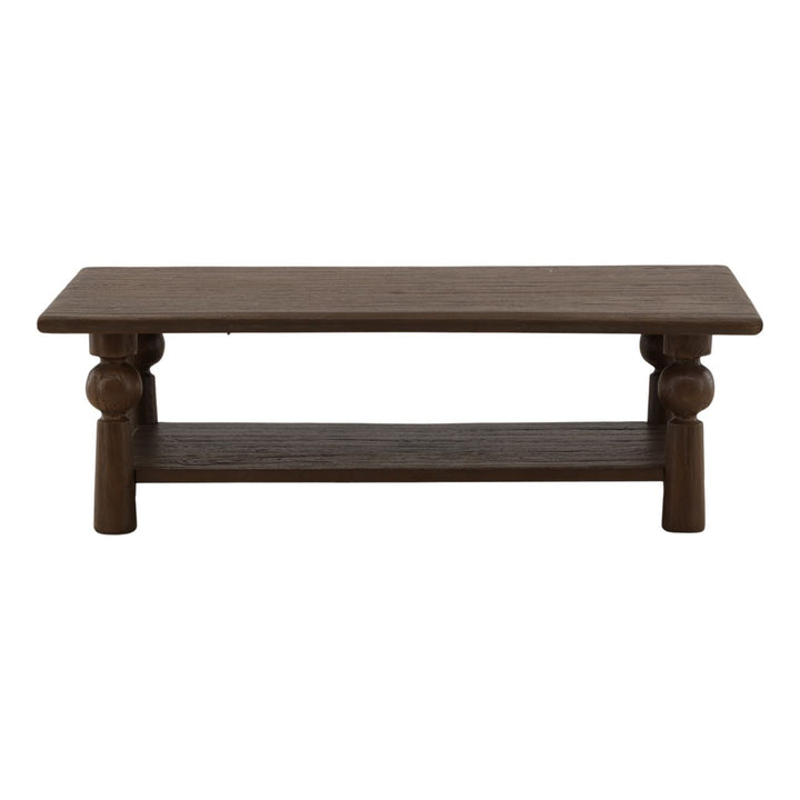 Nathan Mango Wood Coffee Table, Brown - 50" × 30", front view