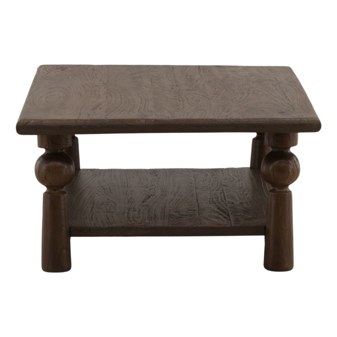 Nathan Mango Wood Coffee Table, Brown - 50" × 30", profile view