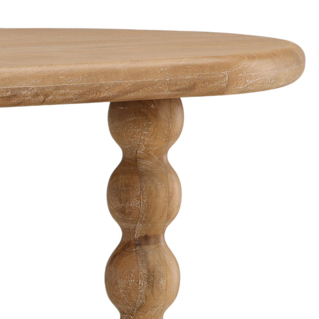 Bex Natural Mango Wood Dining Table, detail 2 view