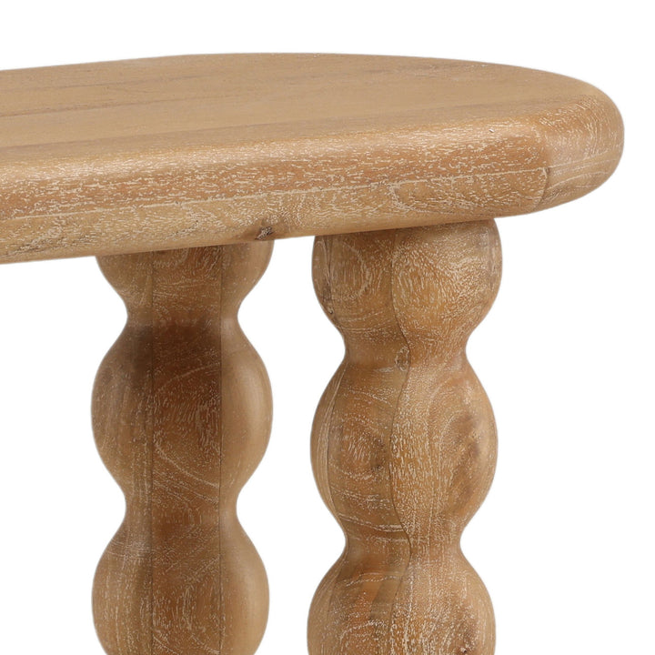 Bexley Mango Wood Console Table, detail 2 view