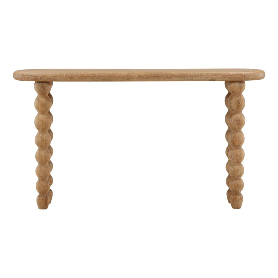 Bexley Mango Wood Console Table, front view