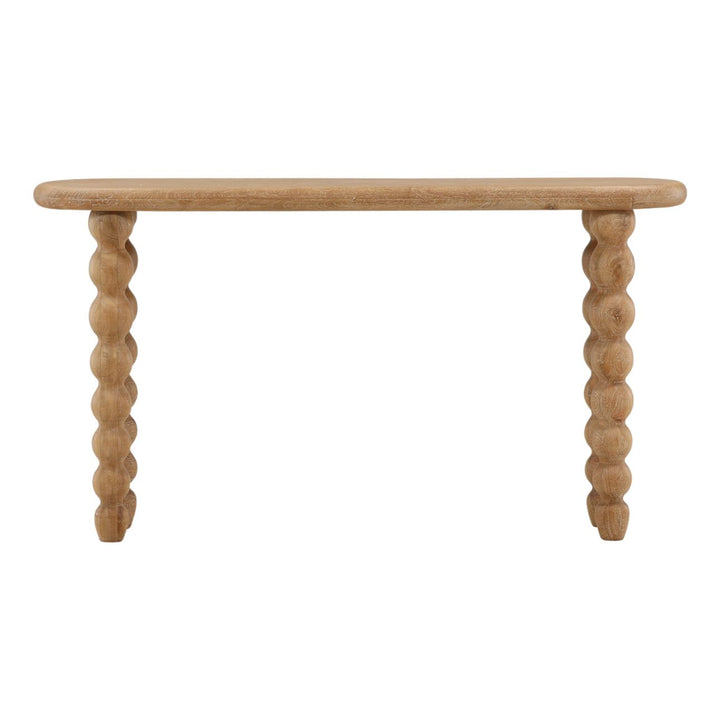 Bexley Mango Wood Console Table, front view