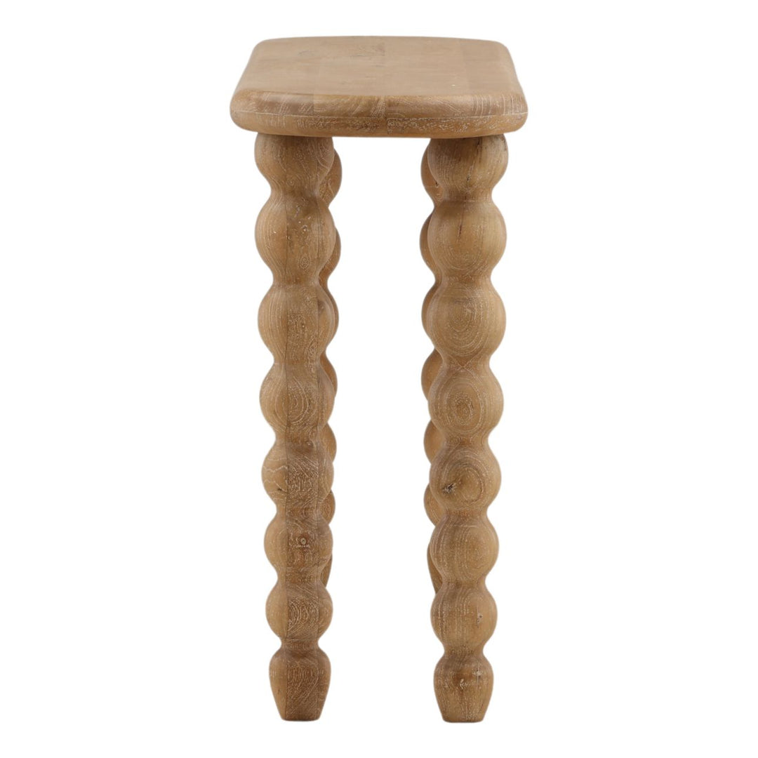 Bexley Mango Wood Console Table, profile view