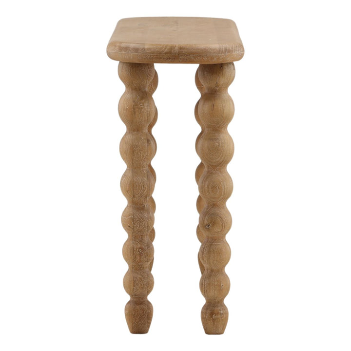 Bexley Mango Wood Console Table, profile view