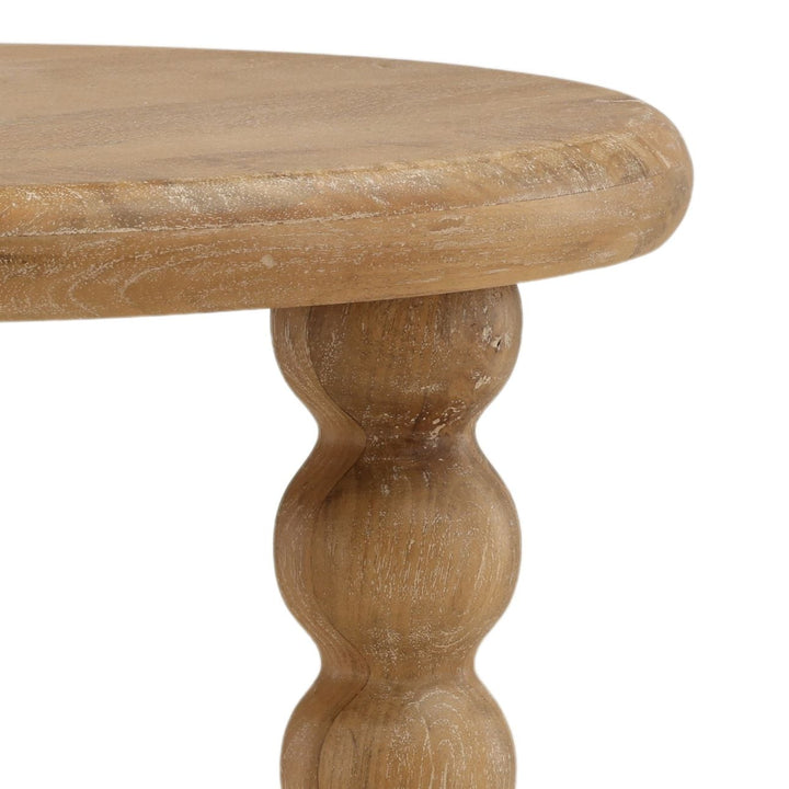 Brielle Mango Wood Side Table, detail 2 view