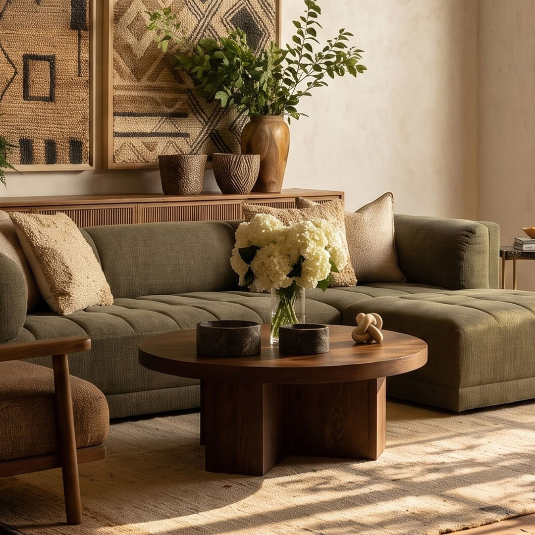 Jace Mango Wood Coffee Table, alternate lifestyle view 1