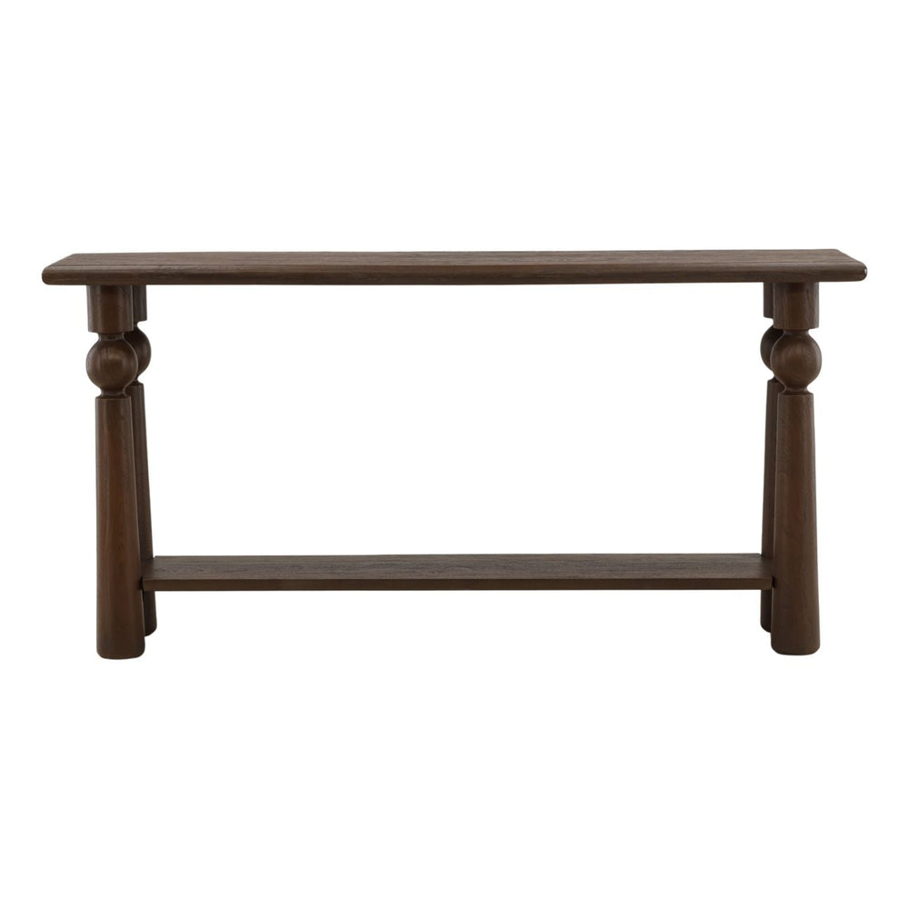 Nolan Mango Wood Console Table, front view