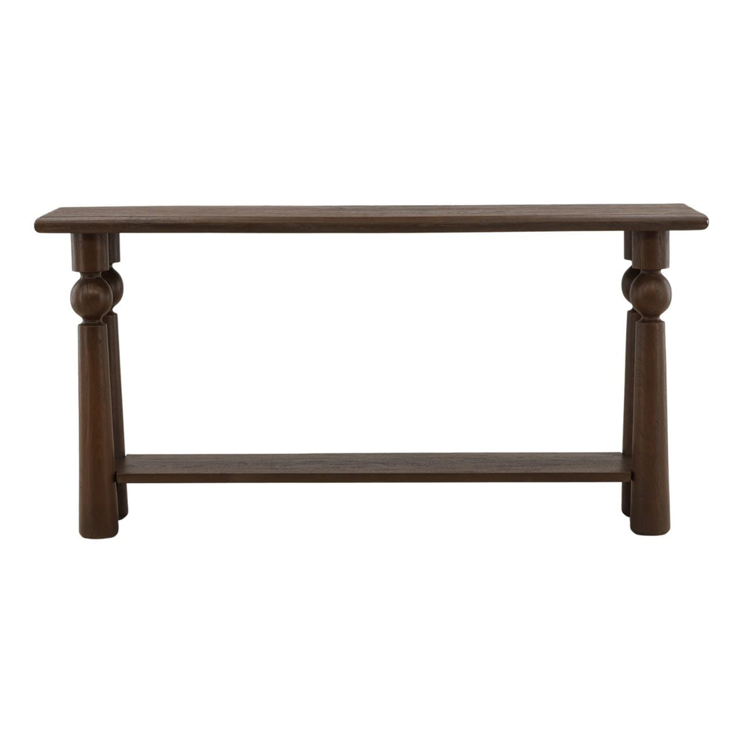 Nolan Mango Wood Console Table, front view
