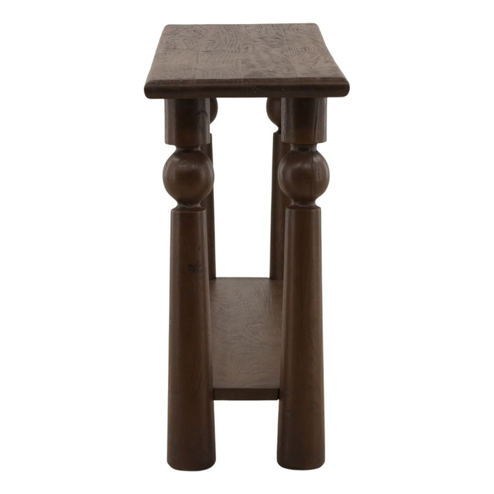 Nolan Mango Wood Console Table, profile view