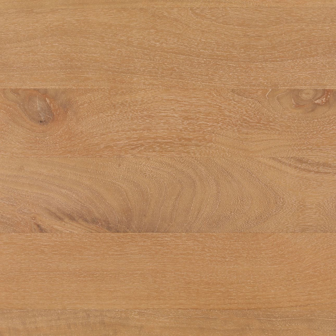 Maya Light-Natural Mango Wood Dining Table, detail 1 view