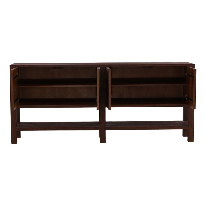 Marin Mango Wood Sideboard, open door view