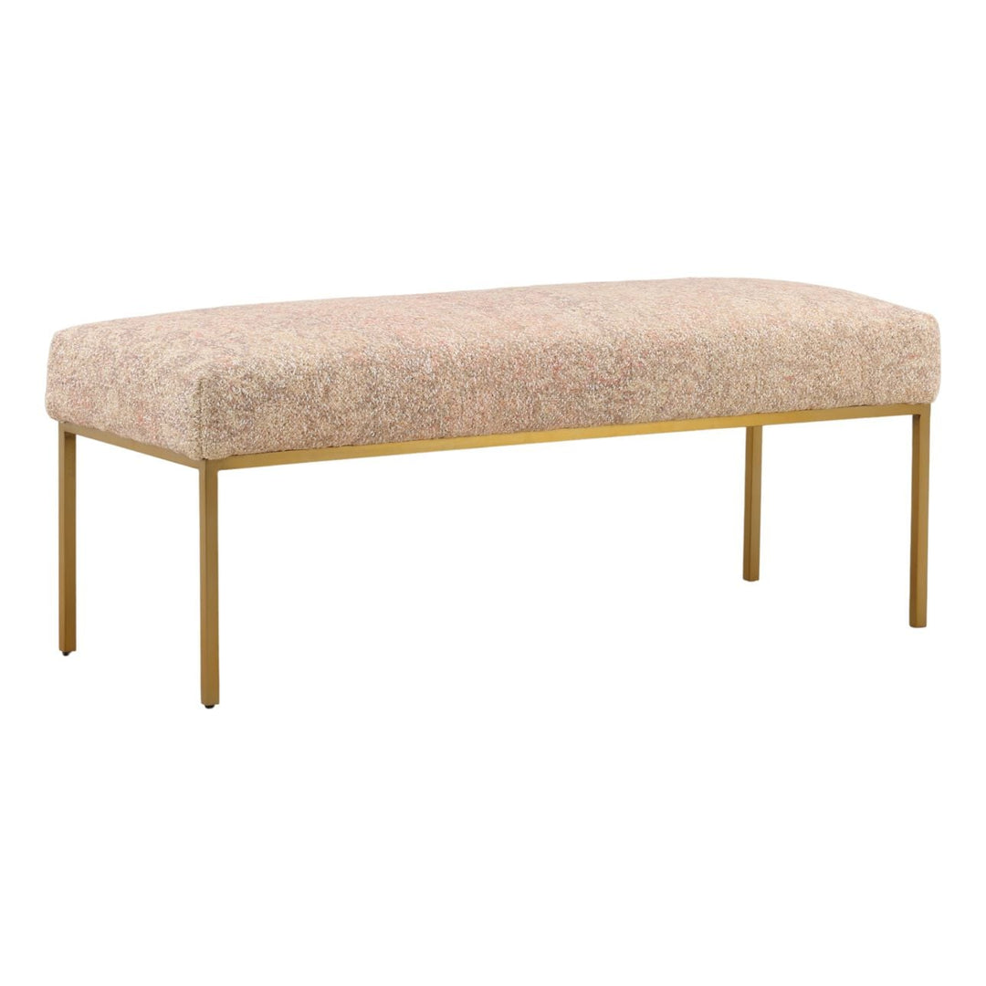 Zoelle Rose Bench, three-quarter studio view