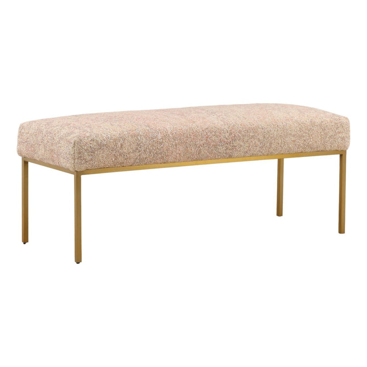 Zoelle Rose Bench, three-quarter studio view