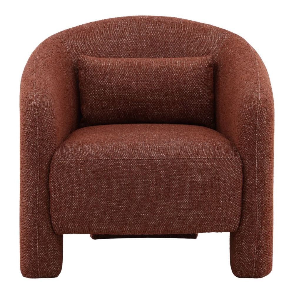 Haven Russet Woven Lounge Chair, front view