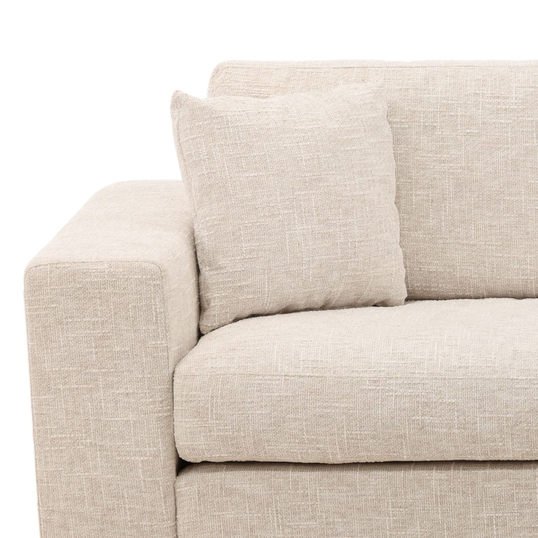 Daren Chenille Sofa, Cream, detail 3 view